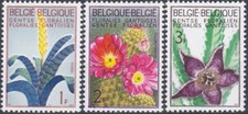Belgium 1965 Cactus Cacti Plants Flowers Succulents Nature Refugee Fund 3v MNH