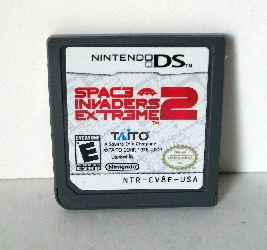 Space Invaders Extreme 2 Nintendo DS Game Cart Taito Arcade