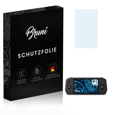 Bruni 2x Folie für PowKiddy X28 Schutzfolie Displayschutzfolie