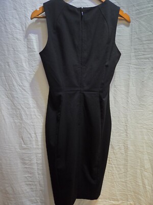 H&M Black Dress Sleeveless Sz 8 Lined Sheath Fitted Formal Work | eBay H&M Black Dress Sleeveless Sz 8 Lined Sheath Fitted Formal Work | eBay