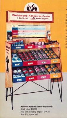 Weldwood Adhesives 1959 Vintage Print Ad 4 Pg Dealer Catalog Price Schedule