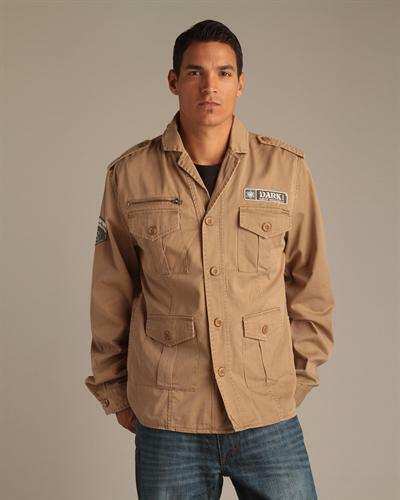 SHIRT STYLE 100% THICK COTTON MEN JACKET, BLACK or BROWN - Picture 5 of 6
