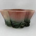 hull usa pottery Pink And Green Planter
