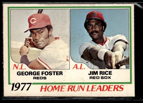1978 Home Run Leaders [G. Foster, J. Rice] #2