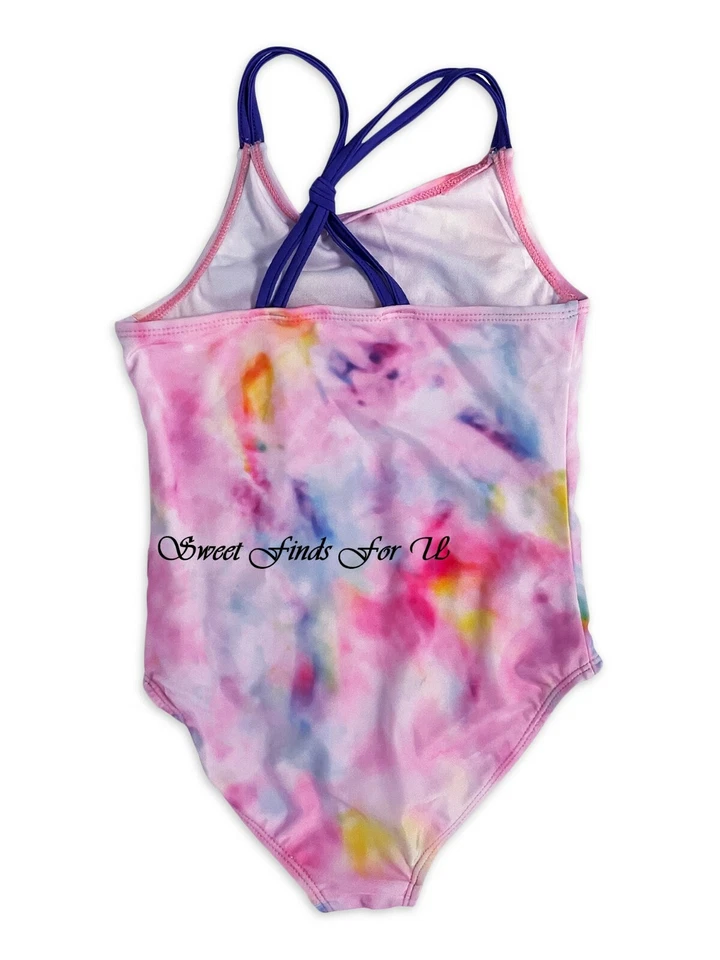 Новый с Ярлыками JoJo Siwa купальник девочек размер 5-6 6 x 7-8 купание купальник собаки щенок галстук краситель - Изображение 2 из 3