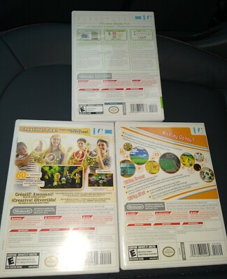 Nintendo Wii Lot of 3 ~ FIT / MUSIC / PLAY ~ All Complete