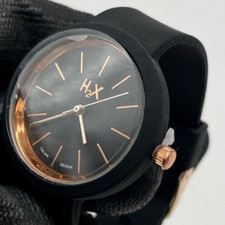 Orologio donna o bambini cinturino e quadrante nero e ramato firmato ed elegante