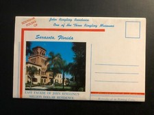 Old Vintage "SARASOTA-FLORIDA" Fold Out Views Made in USA