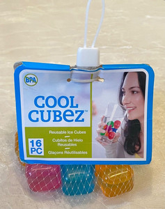 Evriholder Cool Cubez Reusable Colored Ice Cubes ~ 16 pc
