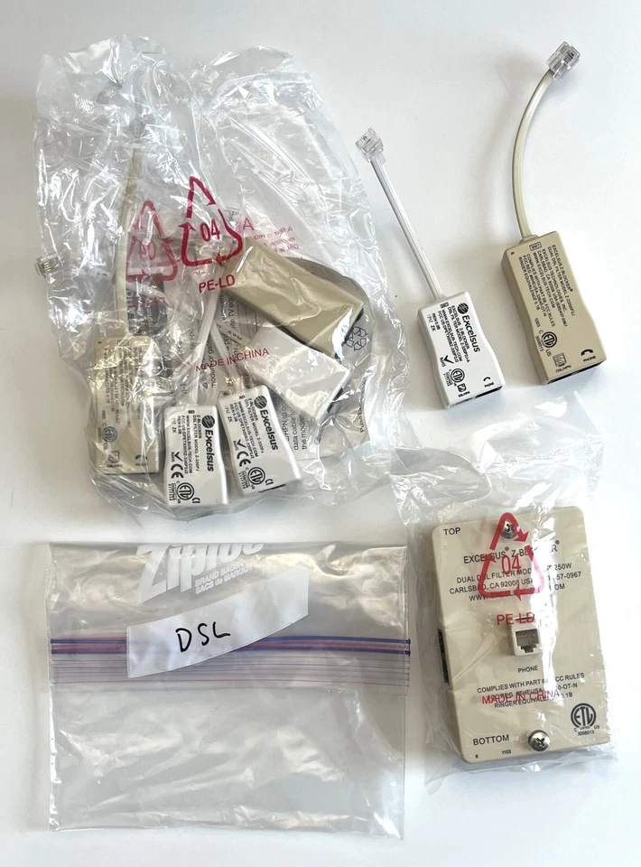 Lote de cables: Ethernet, USB y Teléfono Plus Lote de filtros DSL Foto 2 de 4