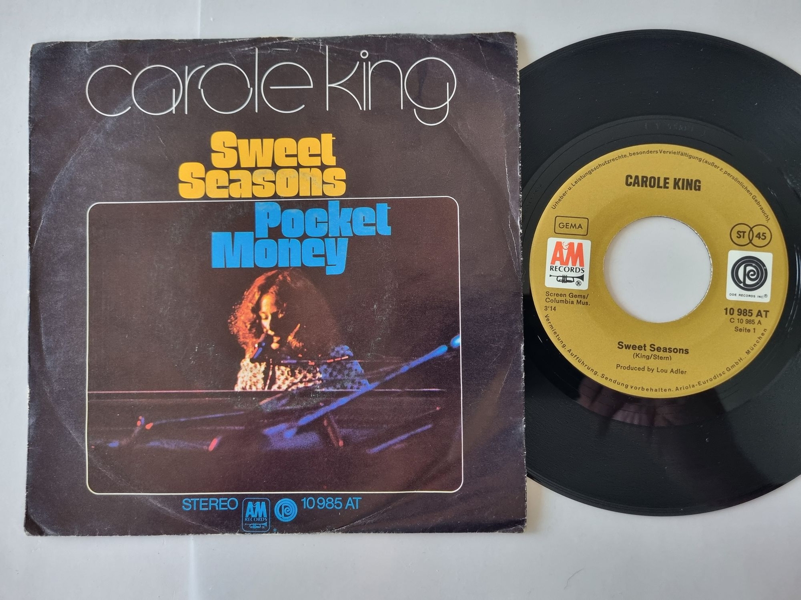 Carole King - Sweet Seasons / Pocket Money 7'' Vinyl Germany