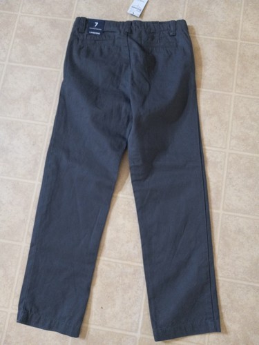 Lands End Boys Size 7 Dress Pants Gray NEW - Picture 3 of 3