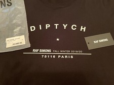 RAF SIMONS black diptych tour medium tee shir...
