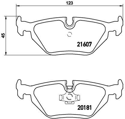 P 06 013 BREMBO Brake Pad Set, disc brake for BMW,BMW (BRILLIANCE),WIESMANN