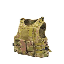 Adjustable Tactical Molle Airsoft Vest Paintball Combat Soft Vest Tan Tactical