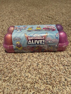 Hatchimals Alive! carton with 10+ surprises inside.