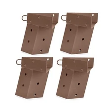 Deer Stand Brackets, 4x4 Powder Coated Steel Elevator Brackets for Outdoor Hu...