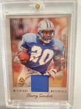 2023 Panini Luminance - Vintage Materials Gold #VM-5 Barry Sanders /50 (MEM)