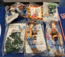 Burger King Lot Of 7 - TOY STORY PALS 1995 Woody  RC Car Soldiers Potato Head