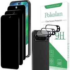 3 3 Pack Google Pixel 9 Pro Privacy Screen Camera Lens Protector Scratch Resista