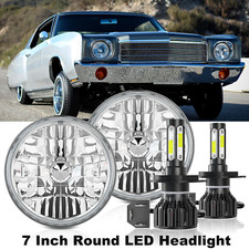 7 Round Projector For Chevy Monte Carlo 1970-1975 Led Headlights Drl Hilo Beam