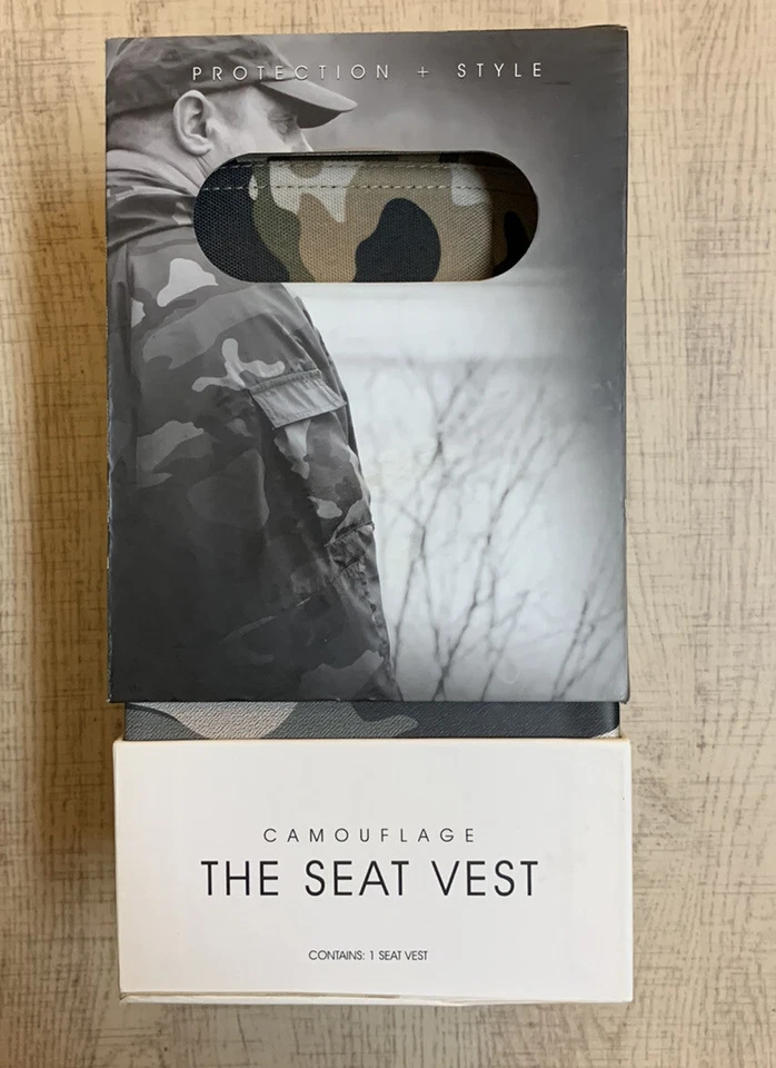 Chaleco de asiento camuflaje de ajuste universal PILOT Automotive SC-573 para SUV, autos, camionetas-NUEVO EN CAJA Foto 2 de 4