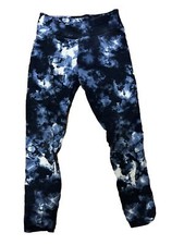 NEW JUSTICE Girls 12 Navy/ white Marbled athletic capri leggings