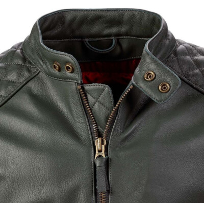 Triumph Braddan Sport Racing Green Motorcycle Jacket MLES22103 | eBay