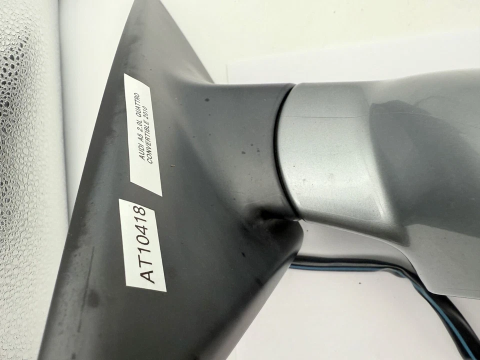 Espejo retrovisor lateral derecho pasajero gris OEM 08-14 Audi A5 Quattro 2,0 L convertible Foto 3 de 4