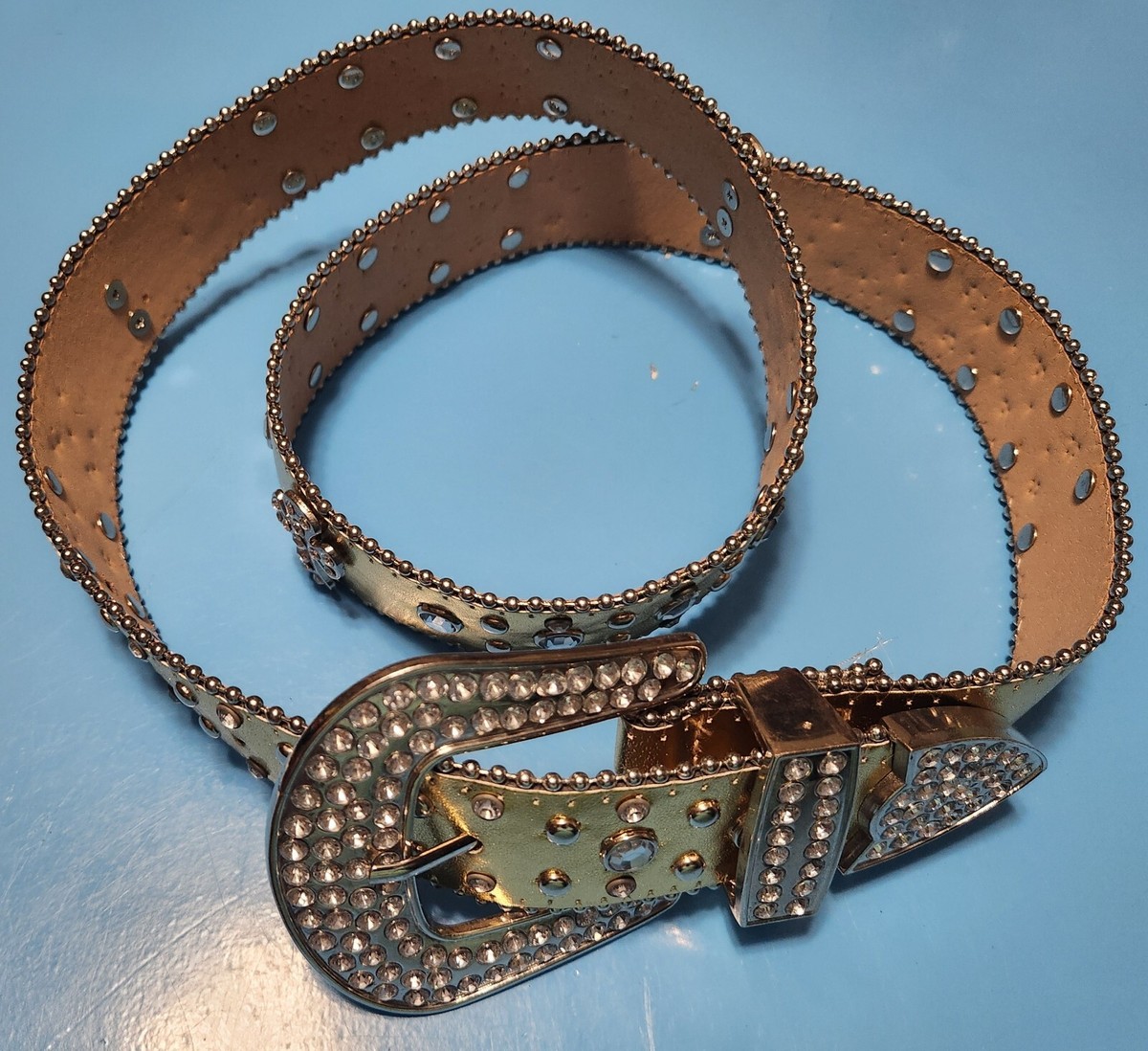 Women Cross Rhinestone Belt Western Cowgirl Crystal Diamond  display picture 1