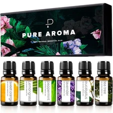 Set de aceites esenciales de Top 6 Aromatherapy Oils Gift Set
