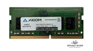 Axiom 8GB 1RX8 PC4-25600S-22 DDR4-3200 SODIMM Laptop RAM Memory Module