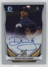 2014 Bowman Chrome Prospect Auto Devin Williams #BCAP-DWI Auto 07bw