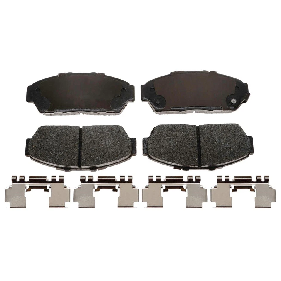 Kit de rotores de freno delanteros + pastillas de cerámica y herrajes para Honda Civic 1994-1995 Foto 2 de 4