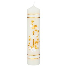 Catholic Baptism Candle First Communion Prayer Artisanal Cross Religious