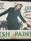 MAB Paints M.A.B. 1960s Vintage "Wet Paint" Old Cardboard Sign "Fresh Paint" Adv — photo 5