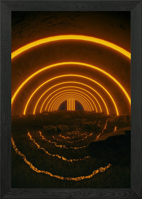 Theres a Light 3D Render Framed Wall Art Poster Canvas Print Picture
