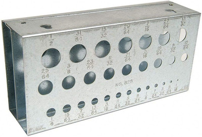 11900 Drill Bit Stand, 29 Bit Capacity, for Inch Sizes 1/16'' to 1/2'' in 1/64'' In