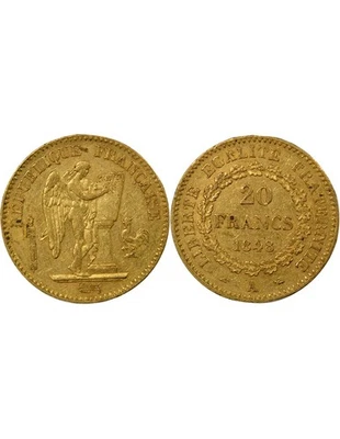 France Génie - 20 Francs Or, IIe République - 1848 A Paris - Photo 1/3
