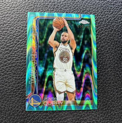 Topps Chrome 2025 WARP SPEED Stephen Curry Warriors #14 044/99 Insert