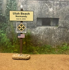 1/6 scale WW2 D-Day Utah Beach Diorama Sign
