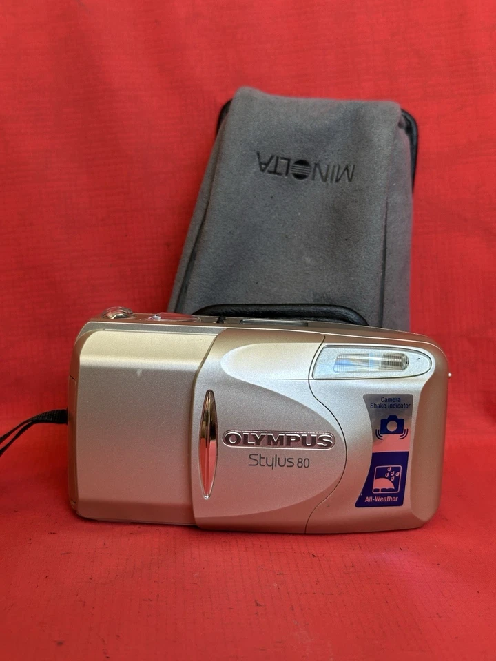 OLYMPUS µ mju III 80 (Stylus 80) 35mm Film Point & Shoot Camera Tested working - Image 2 of 4