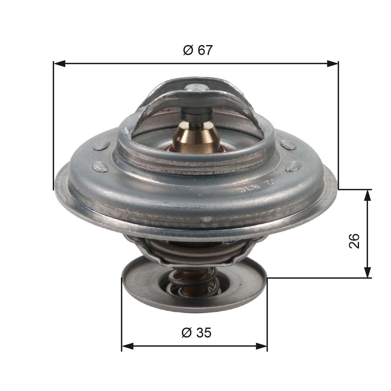 Thermostat Gates TH11687G1 à régulation thermique de haute précision 87°C