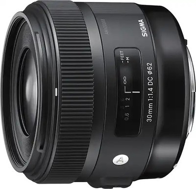 Sigma A 30 mm F1.4 DC HSM 62 mm Filtergewinde (Canon EF Anschluss) schwarz