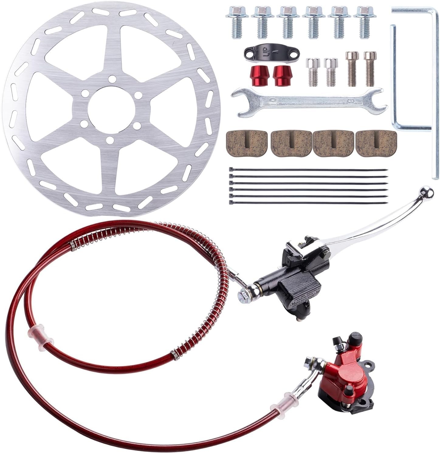 Upgraded Hydraulic Disc Brake Assembly Kit 7/8" Handlebars 5