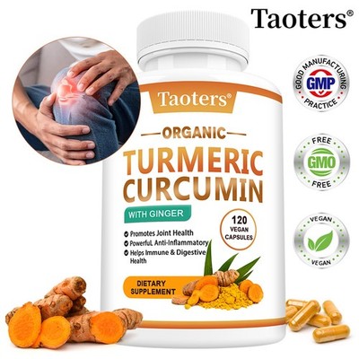 Curcumin With Ginger 120 Capsules Antioxidant Support Joint Bone Health
