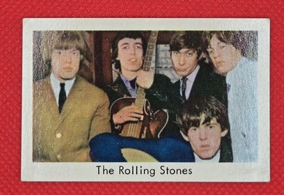 The Rolling Stones Vintage 1960s Music Card Brian Jones Era