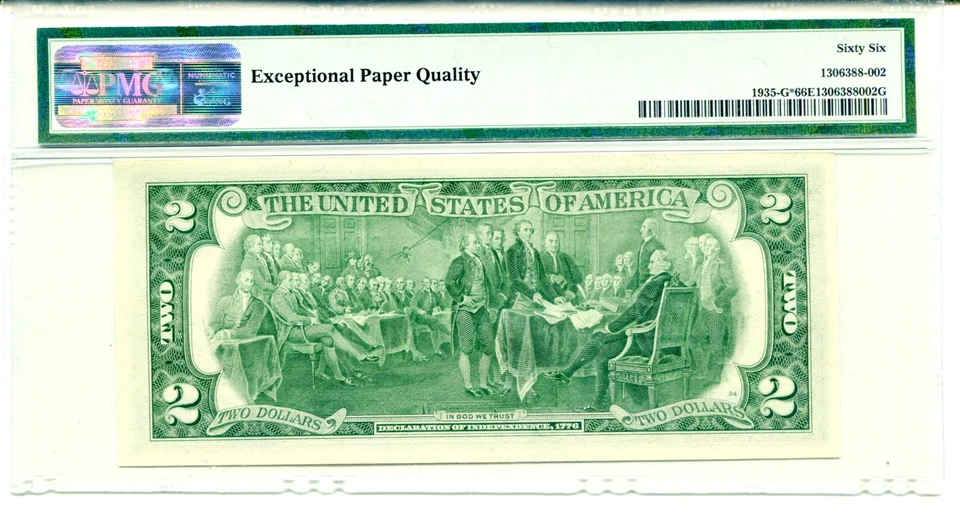 1976 $2 FRN Chicago **STAR** PMG Gem Uncirculated 66EPQ #G00725348* - Image 2 of 2