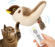 CKFPS Flying Bird Cat Toy   Remote Control, Flapping Wings  Chirping Sound ...