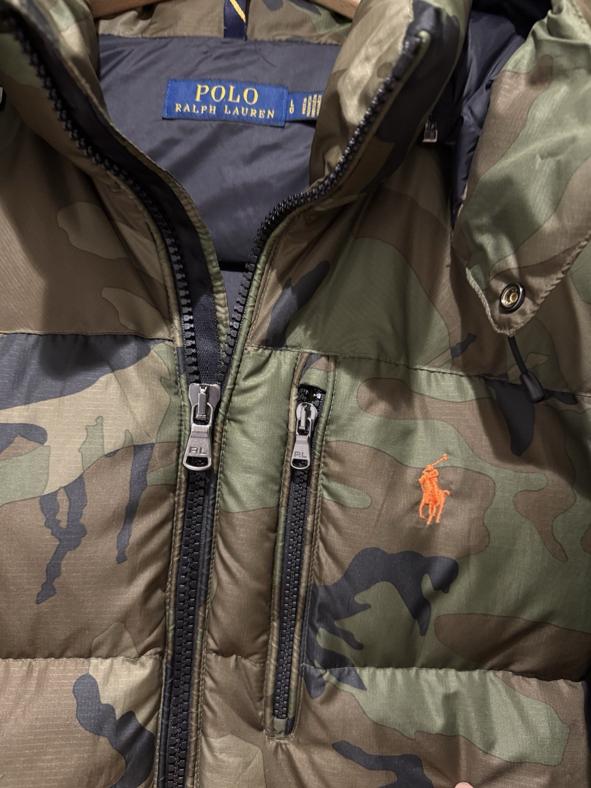 Ralph Lauren Men El Cap Down Camo Puffer Jacket Coat Size L image 3